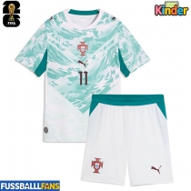 Portugal Joao Felix #11 Auswärts Trikotsatz Kinder EM 2024 Kurzarm (+ Kurze Hosen)
